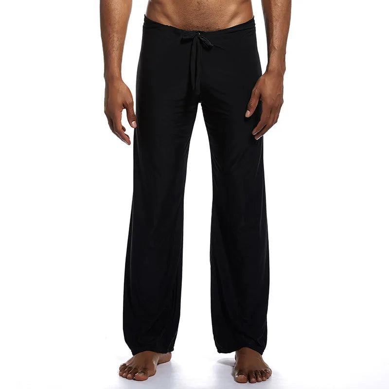 Mens Yoga Pants Elastic Waistband