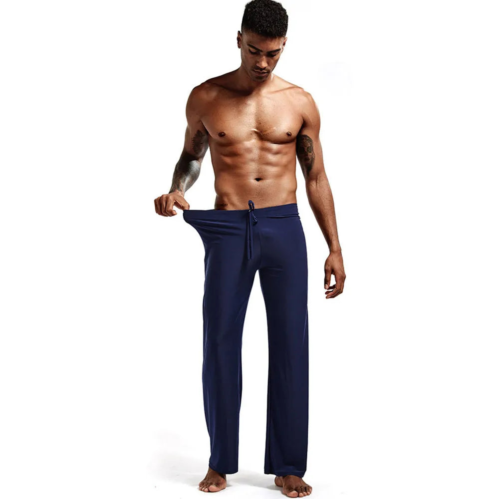 Mens Yoga Pants Elastic Waistband