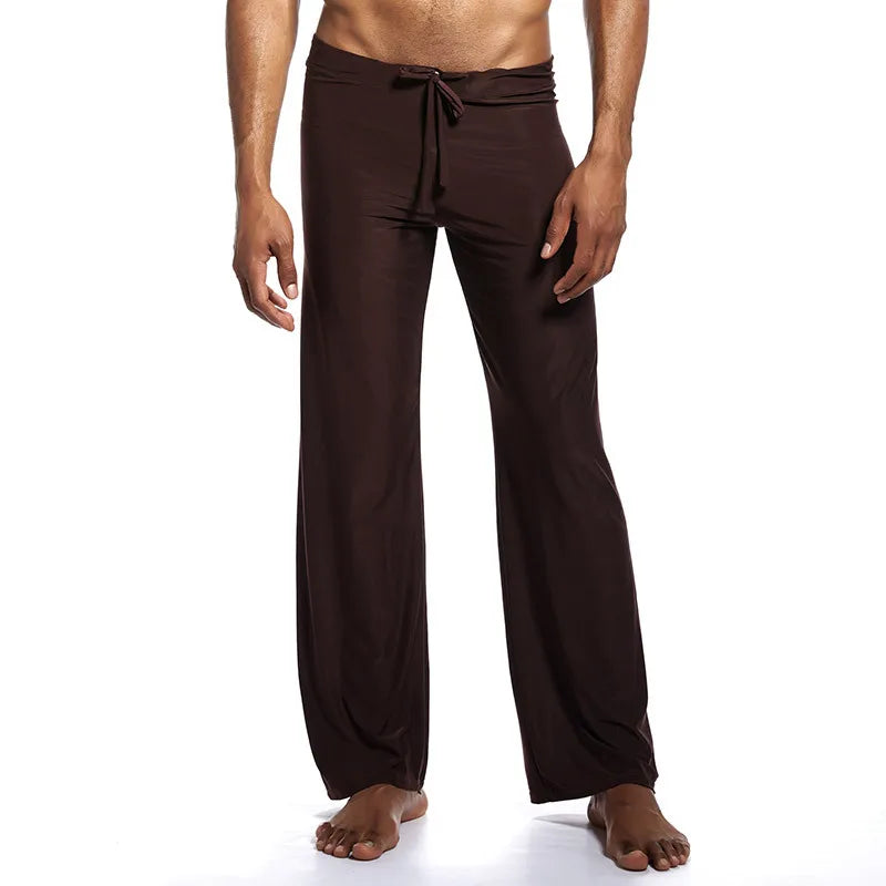 Mens Yoga Pants Elastic Waistband