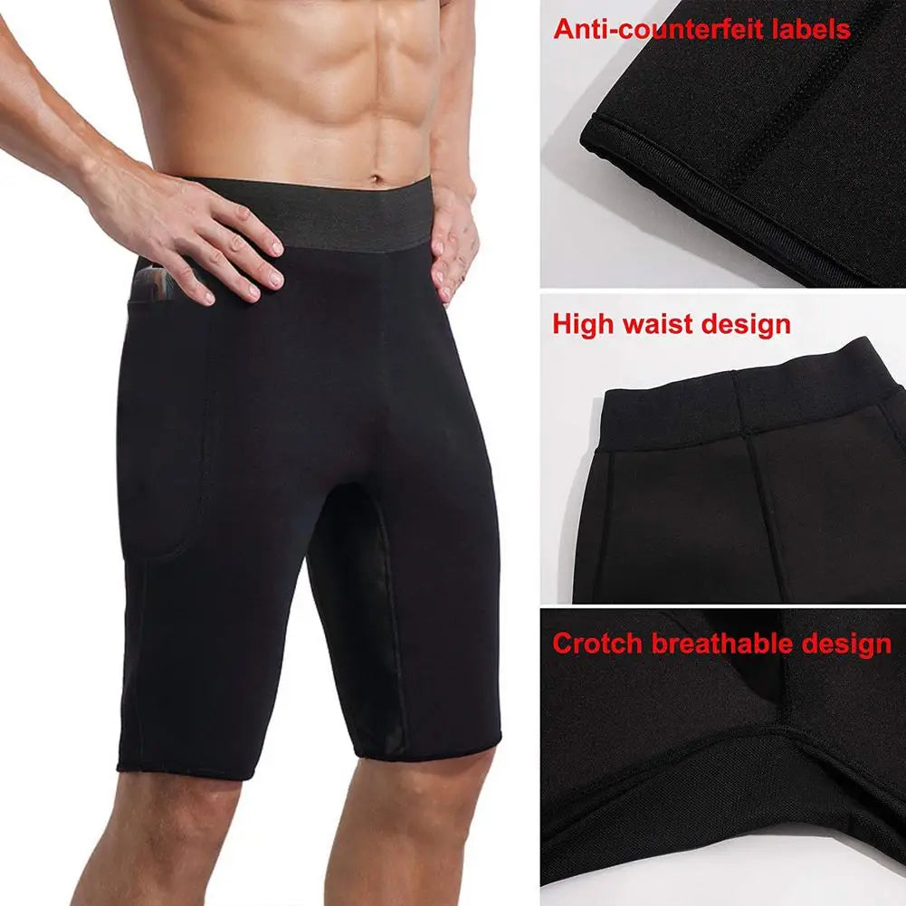 New Men Weight Loss Sauna Sweat Pants Shorts