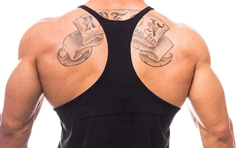 Brand Gym Stringer Tank Top Men Bodybuilding Clothing Cotton Sleeveless