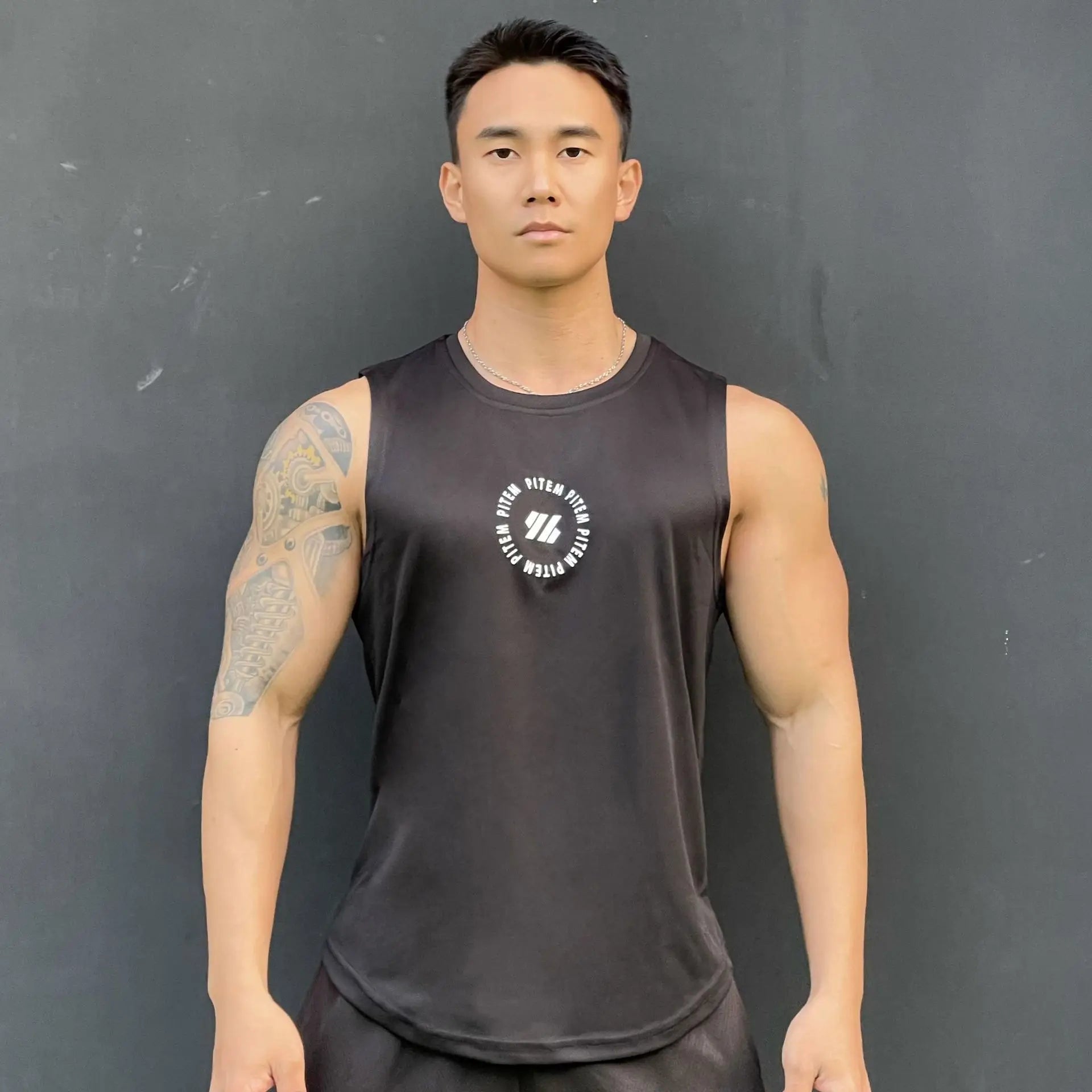 New Men's vest casual sports T-shirt