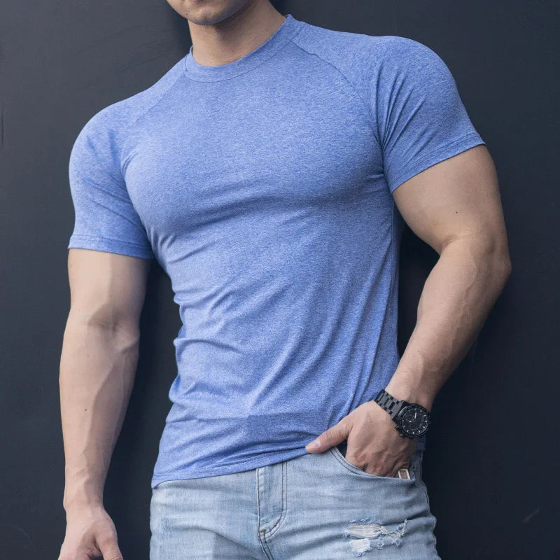 Men's Summer Fitness Sports Casual T-shirt