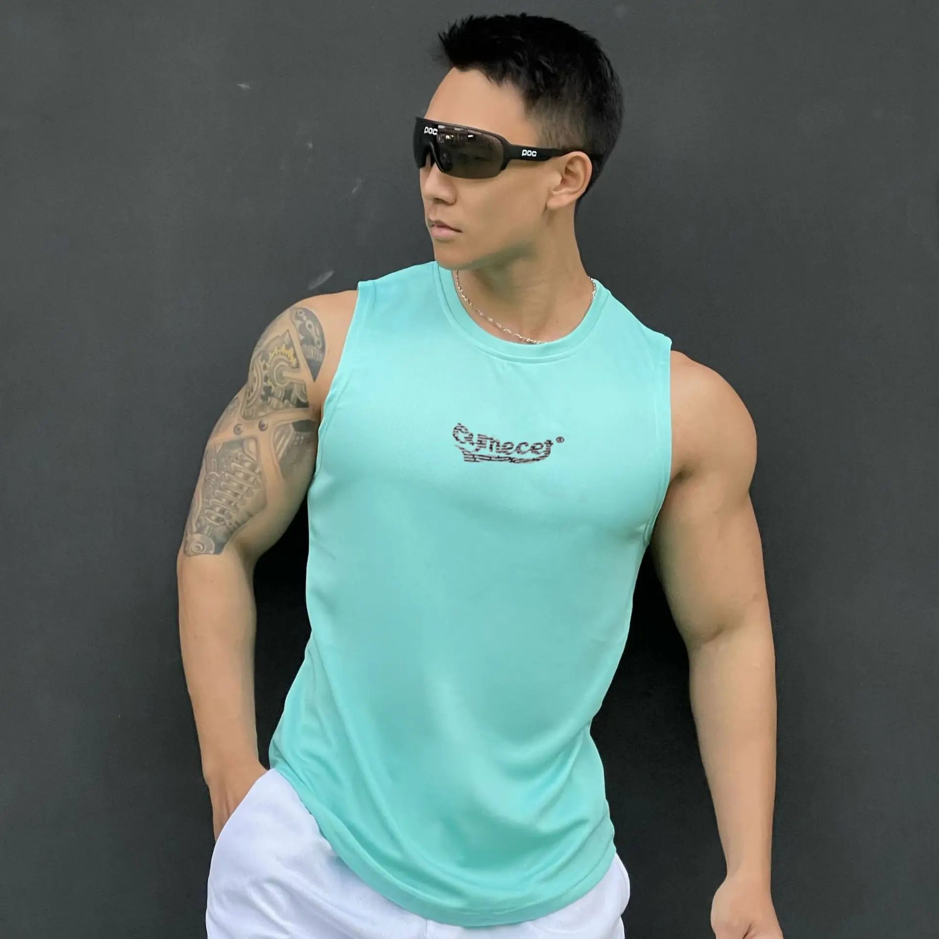 New Men's vest casual sports T-shirt