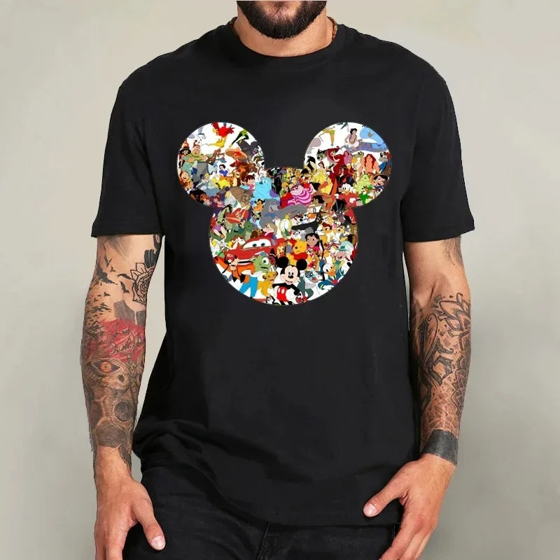 Black T-shirt for Men & women Mickey Mouse