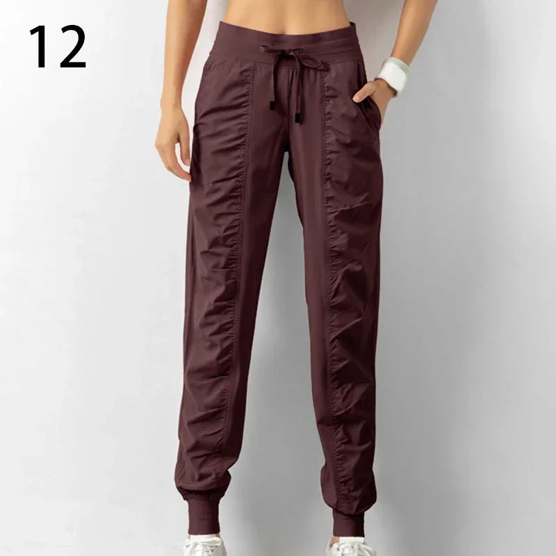 Sweatpants Fabric Drawstring Running Sport Joggers