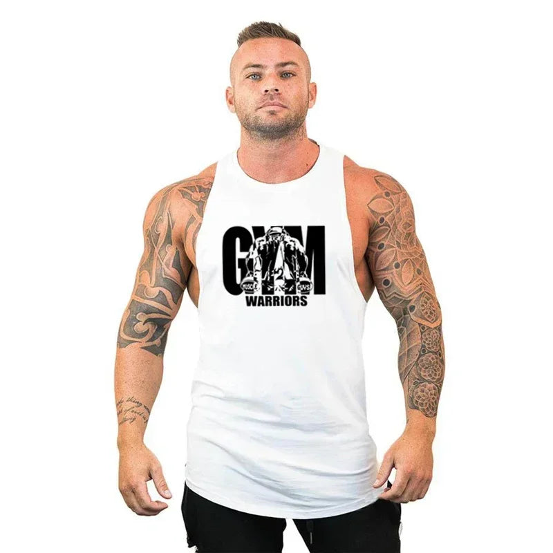 Men's Bodybuilding Hooded Tank Top