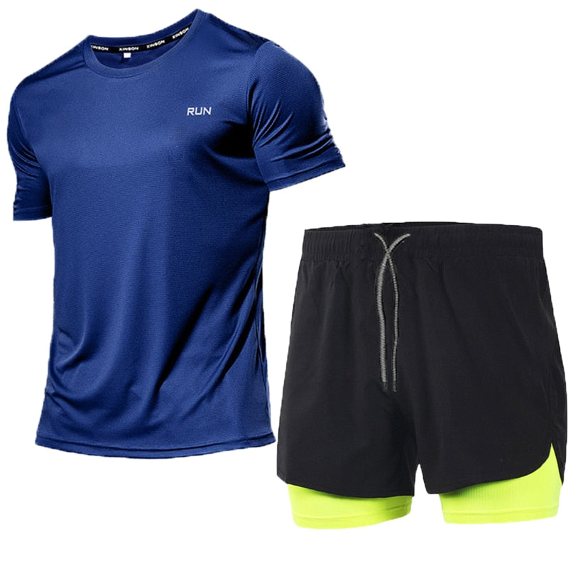 Men's Running Sets Sportswear Gym Fitness