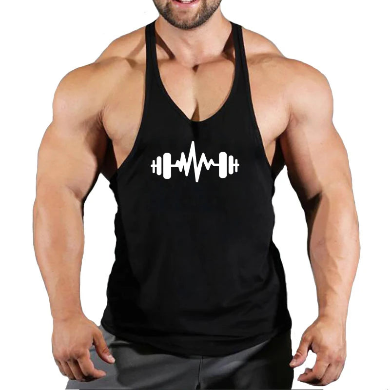 Fitness Shirt Men's Singlets Sleeveless Sweatshirt