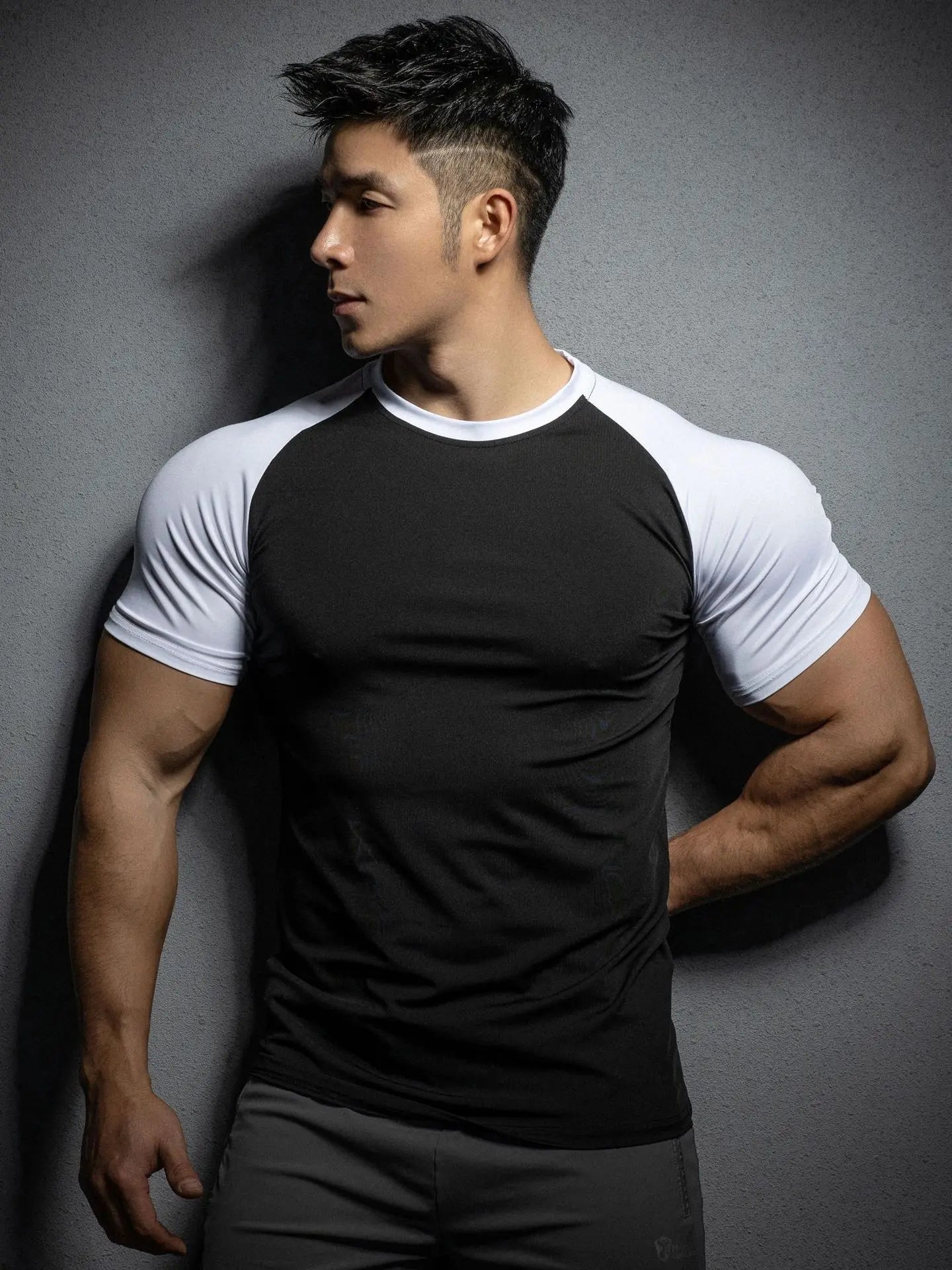 2024 New Men  Short Sleeve Fitness T Shirt