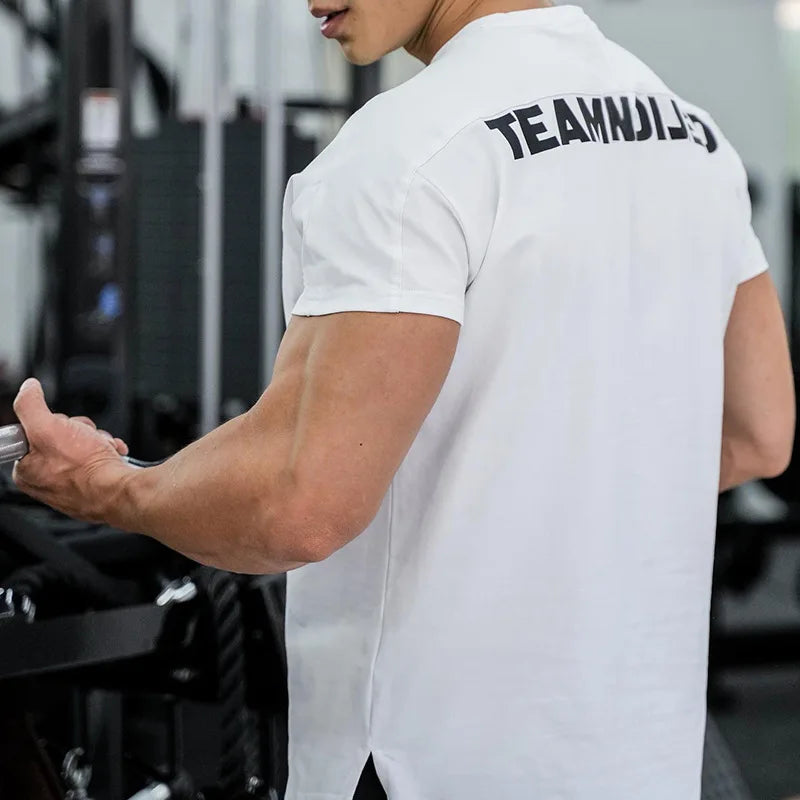 Gym Men's Summer Sports Short Sleeve T-shirt