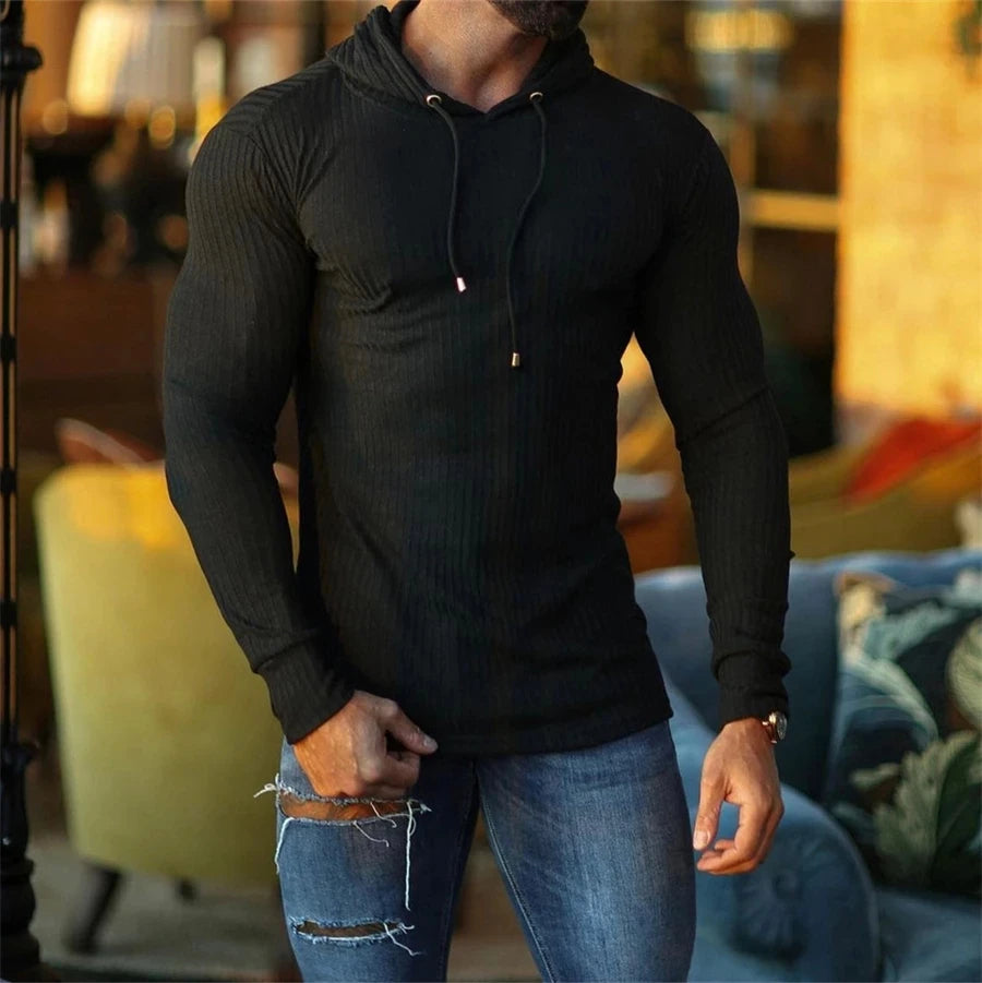 Men's autumn sports fitness hoodie pullover