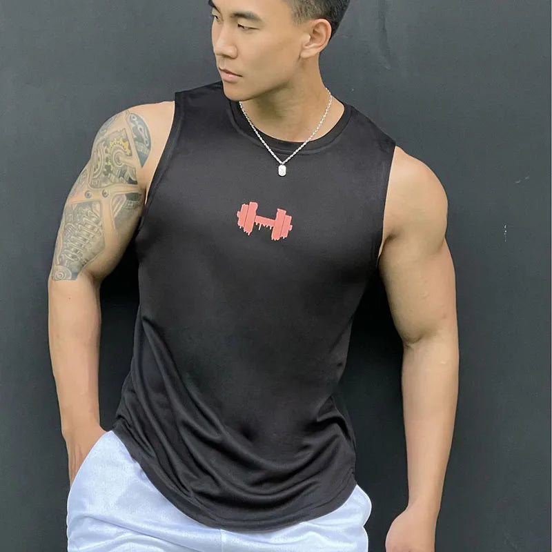 New Men's vest casual sports T-shirt