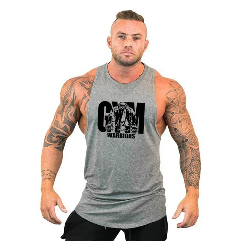 Men's Bodybuilding Hooded Tank Top