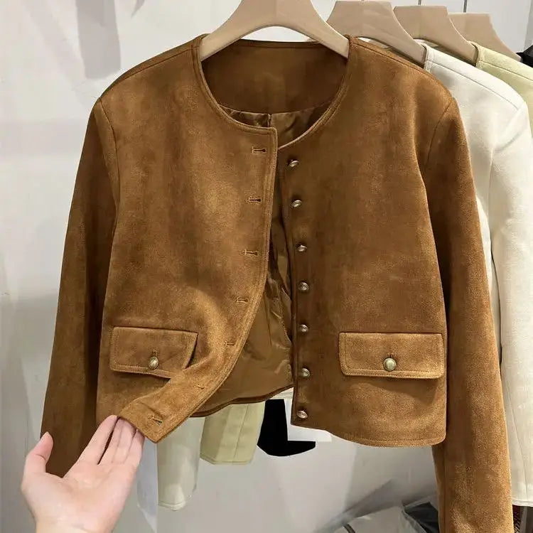 Short Coat Suede Small