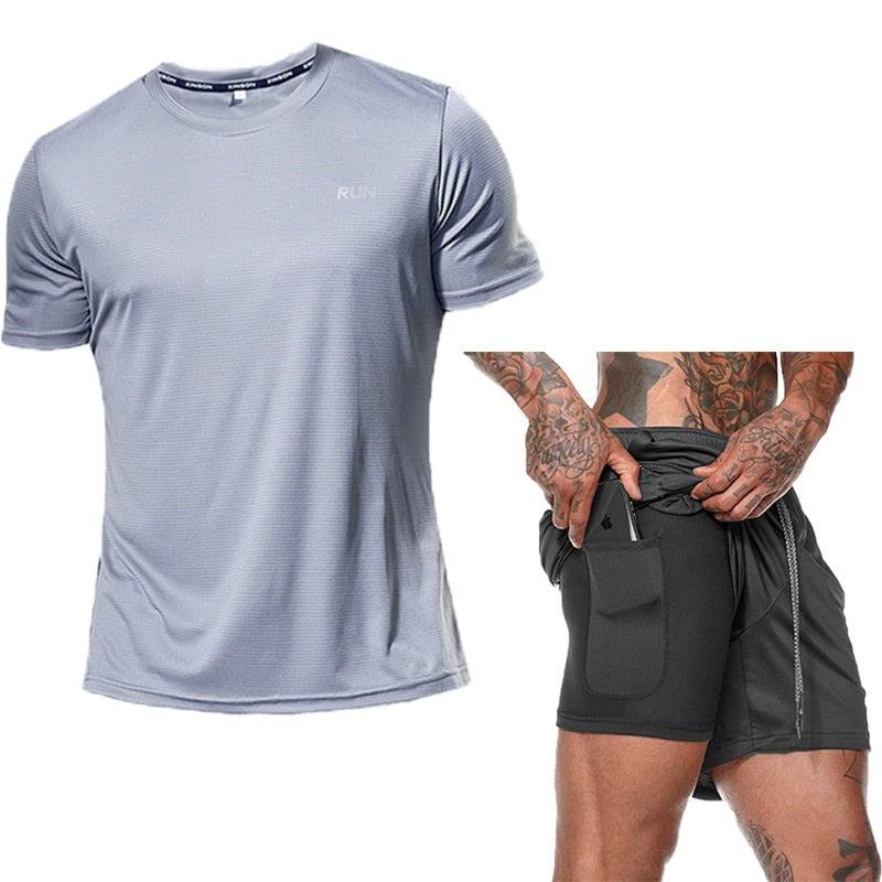 Men's Running Sets Sportswear Gym Fitness