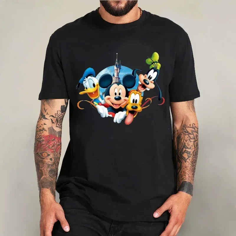 Black T-shirt for Men & women Mickey Mouse