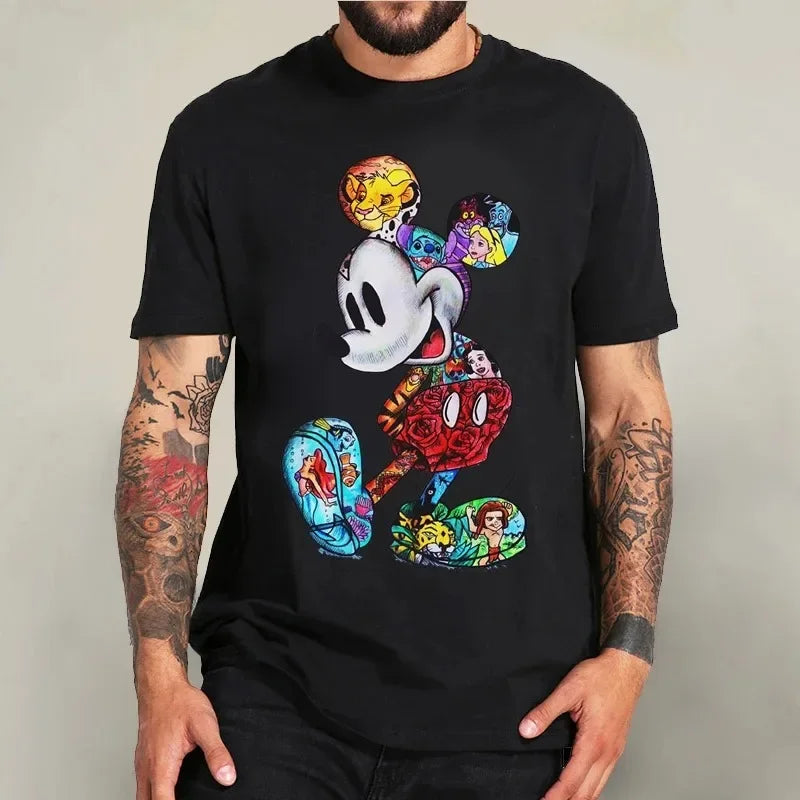 Black T-shirt for Men & women Mickey Mouse