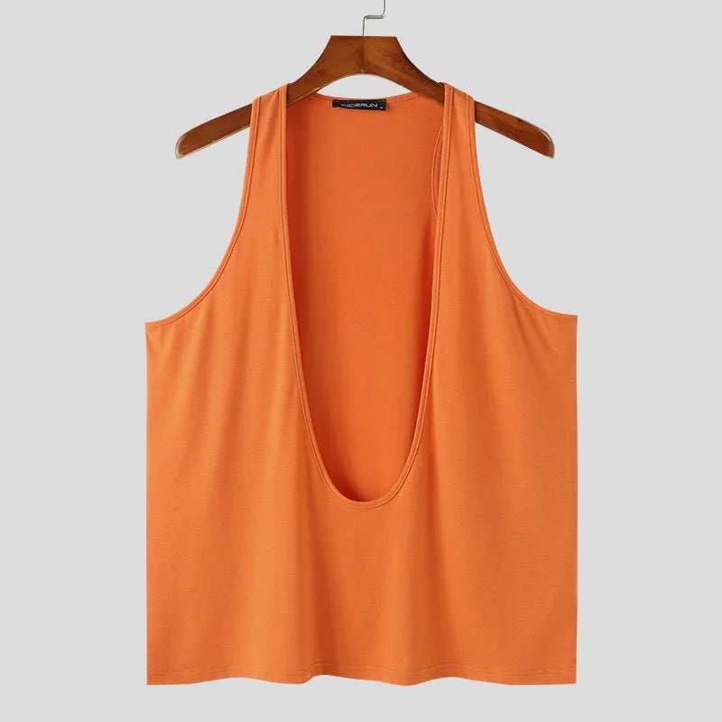 New Men's Deep V-neck Vest