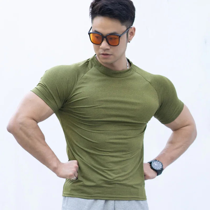 Men's Summer Fitness Sports Casual T-shirt