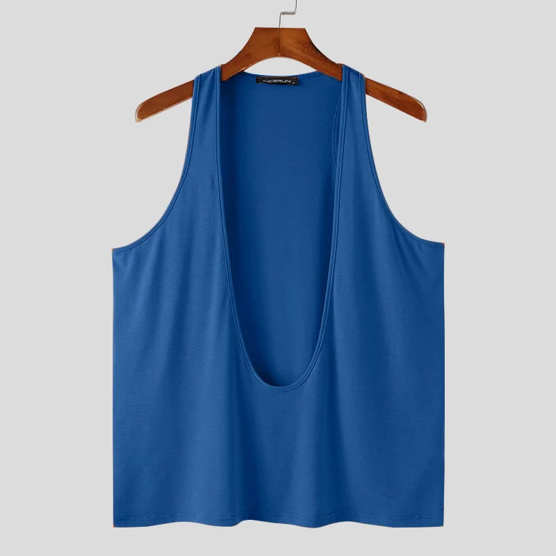 New Men's Deep V-neck Vest