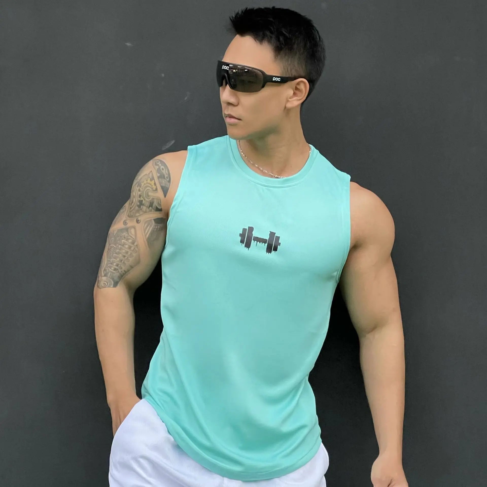 New Men's vest casual sports T-shirt