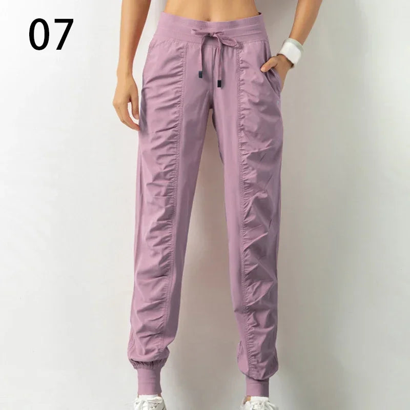 Sweatpants Fabric Drawstring Running Sport Joggers