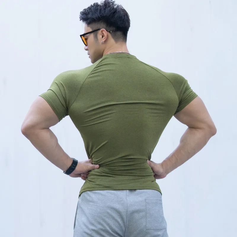 Men's Summer Fitness Sports Casual T-shirt