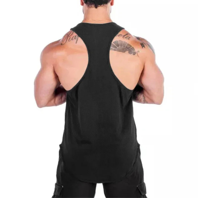 Men Bodybuilding Sleeveless Shirt