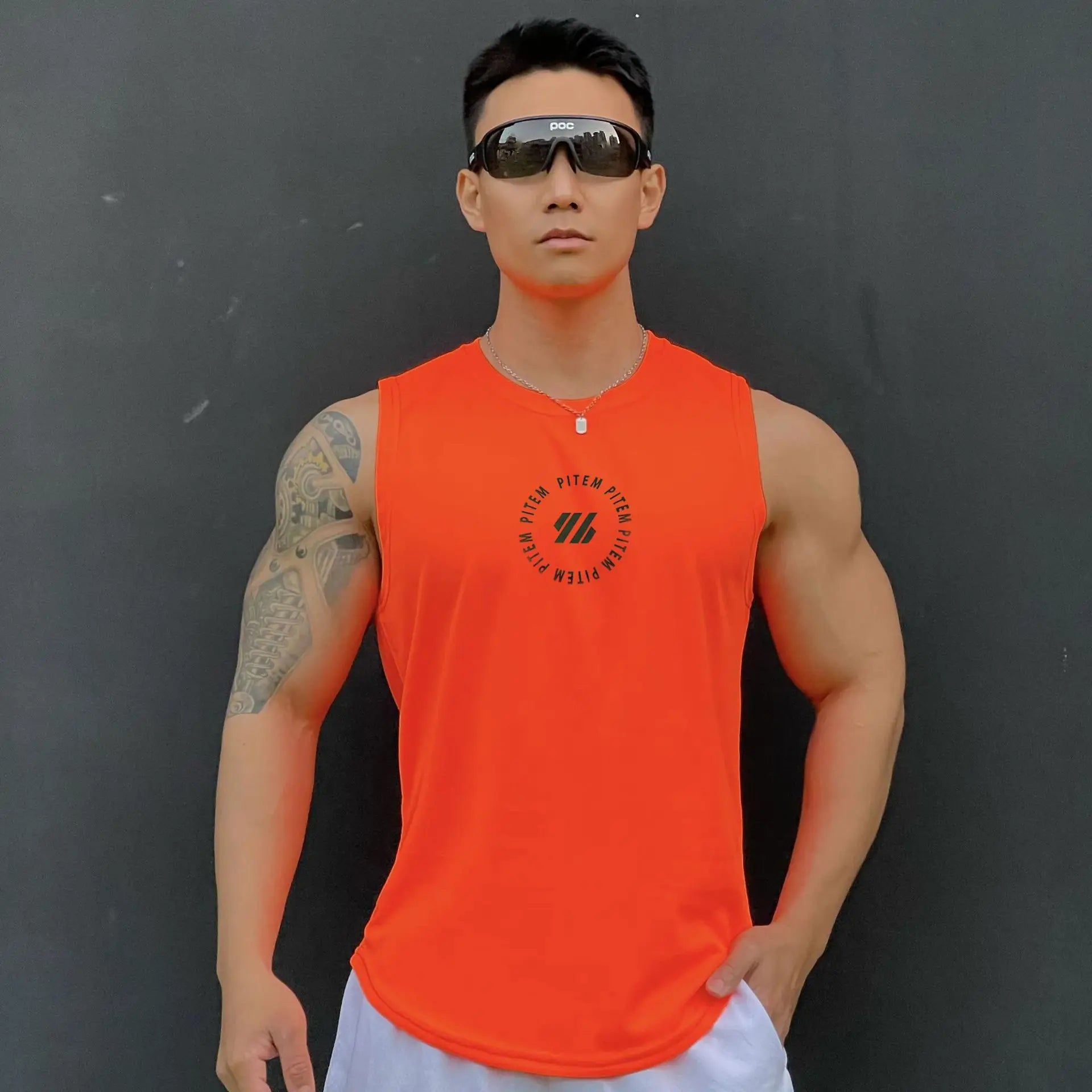 New Men's vest casual sports T-shirt