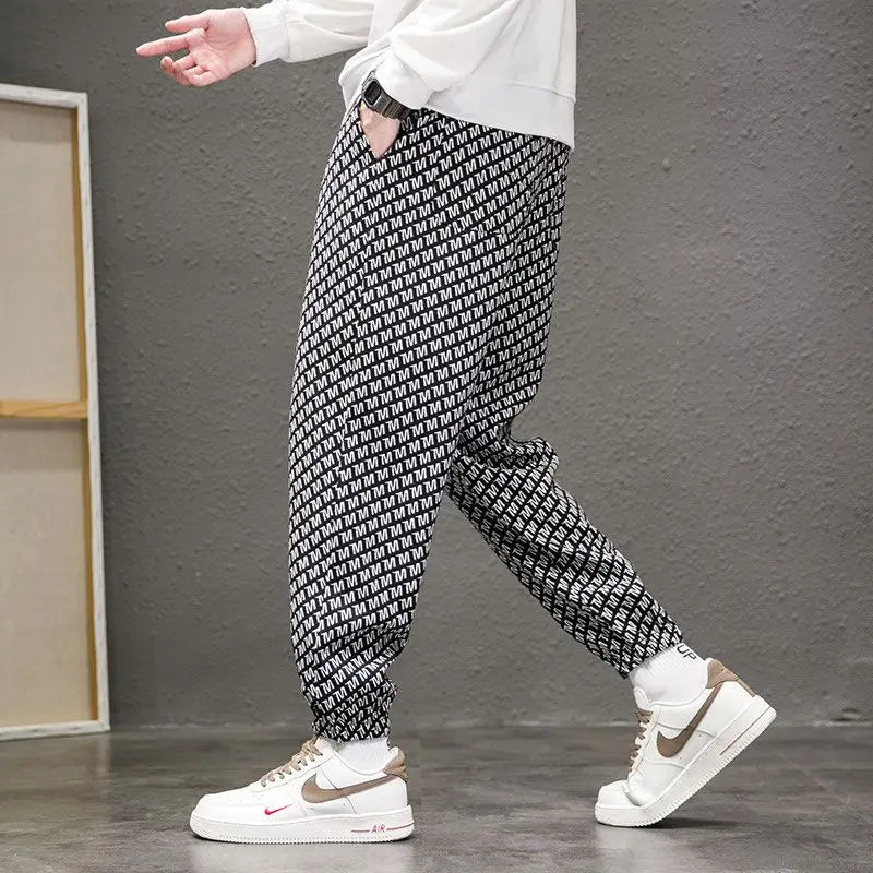 New Fashion Letter Print Casual Harlan Pants