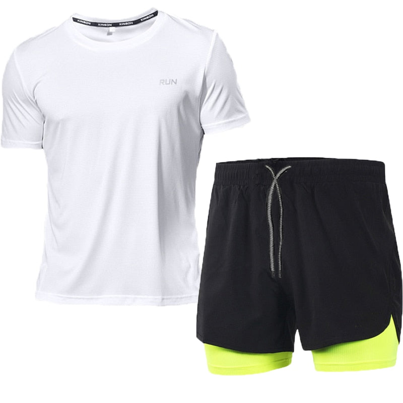 Men's Running Sets Sportswear Gym Fitness