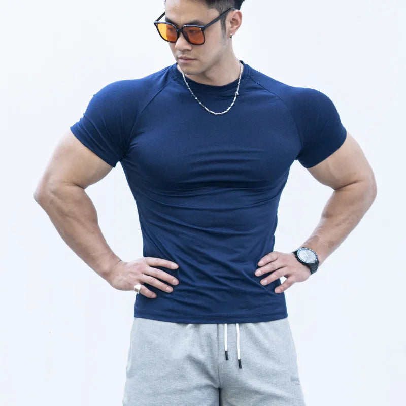 Men's Summer Fitness Sports Casual T-shirt