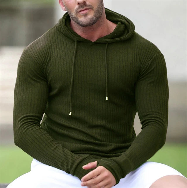 Men's autumn sports fitness hoodie pullover