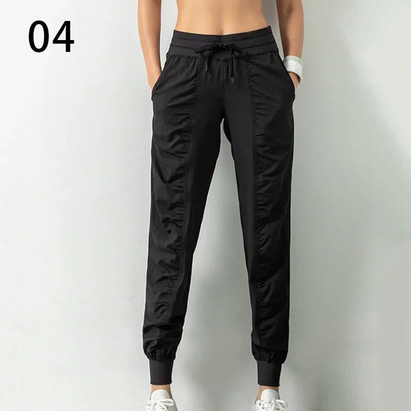 Sweatpants Fabric Drawstring Running Sport Joggers