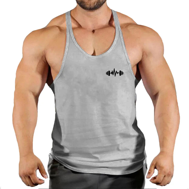 Fitness Shirt Men's Singlets Sleeveless Sweatshirt