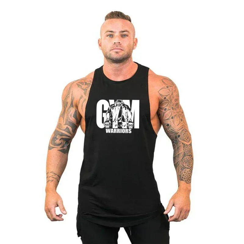 Men's Bodybuilding Hooded Tank Top