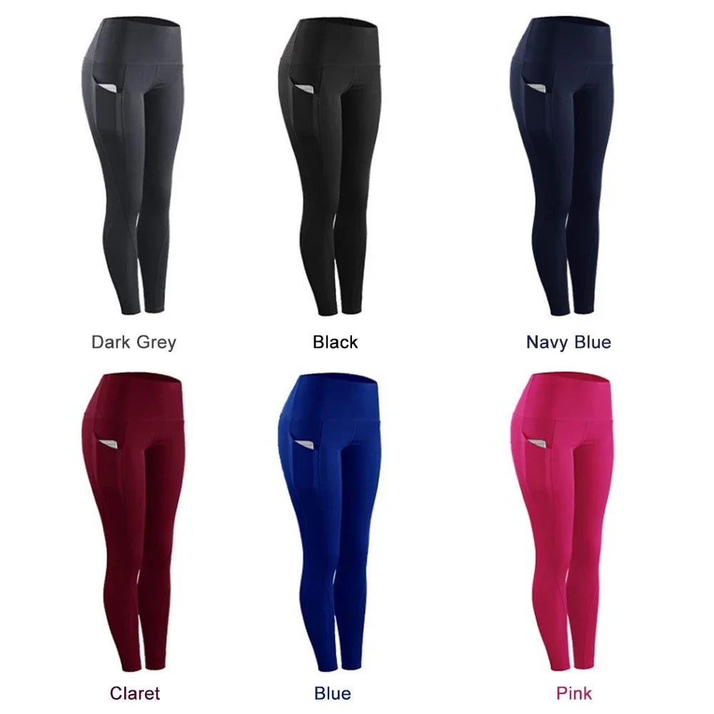 1PC Plus Size Pocket Yoga Pants