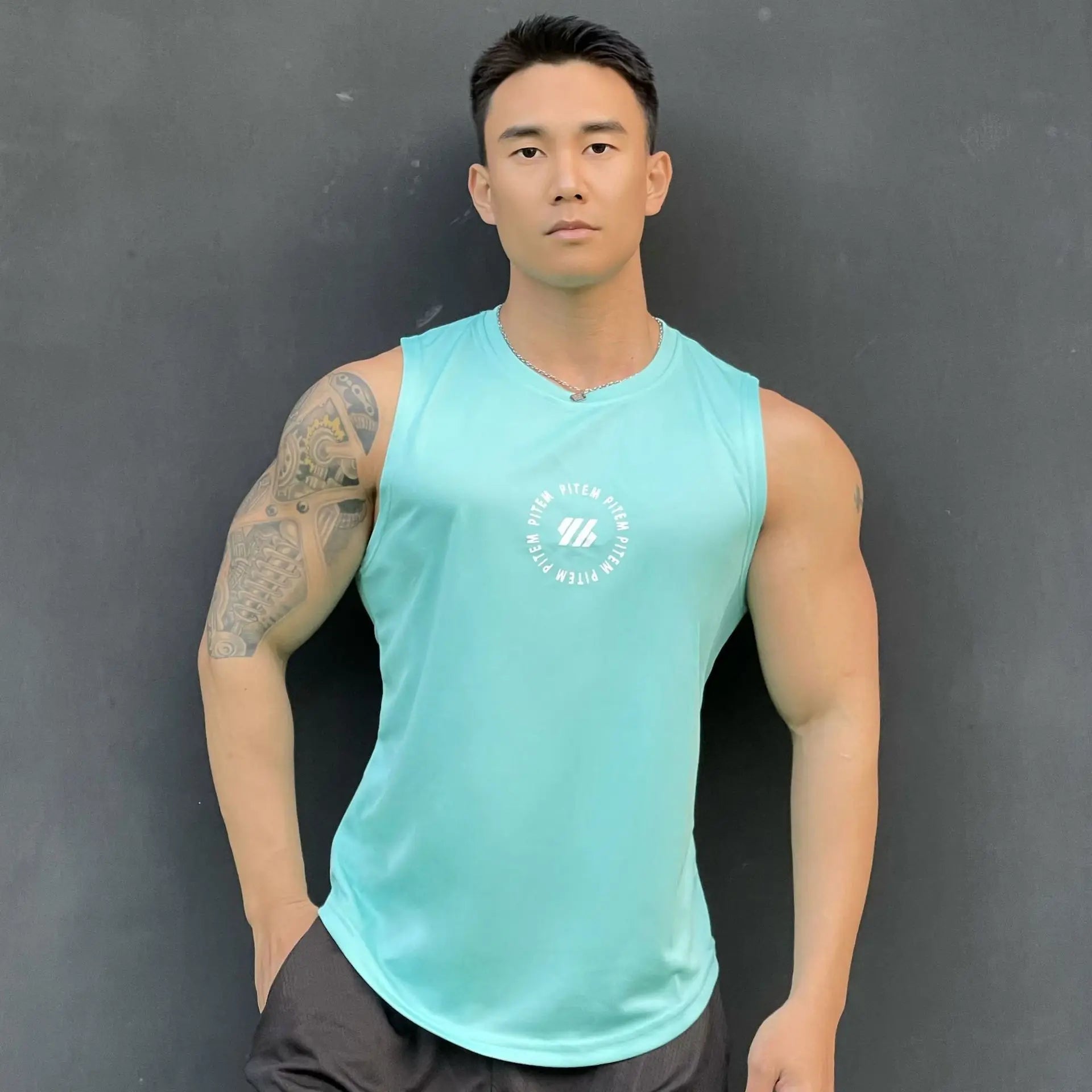 New Men's vest casual sports T-shirt