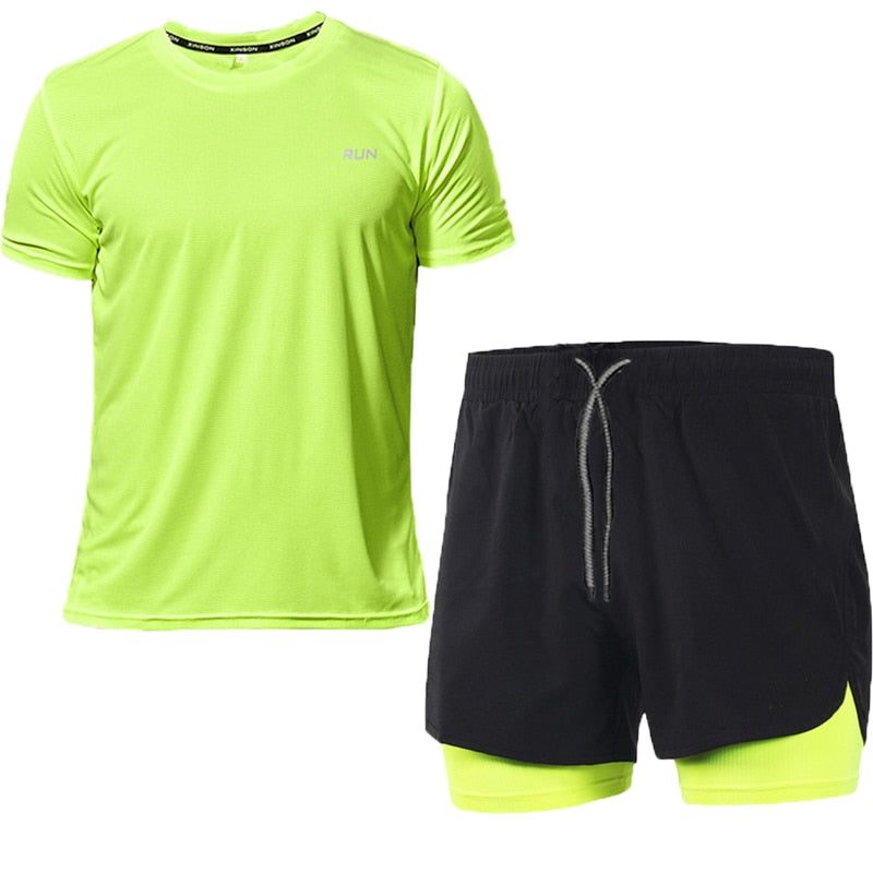 Men's Running Sets Sportswear Gym Fitness