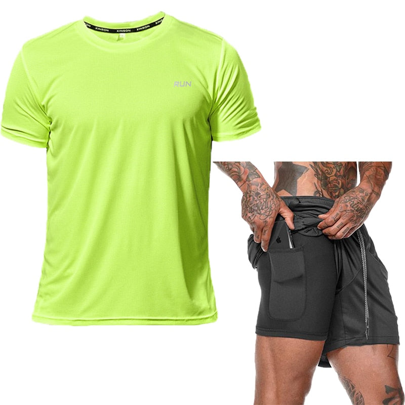 Men's Running Sets Sportswear Gym Fitness