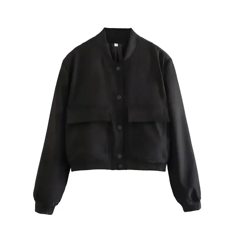 2024 Woman Bomber Jacket Coat