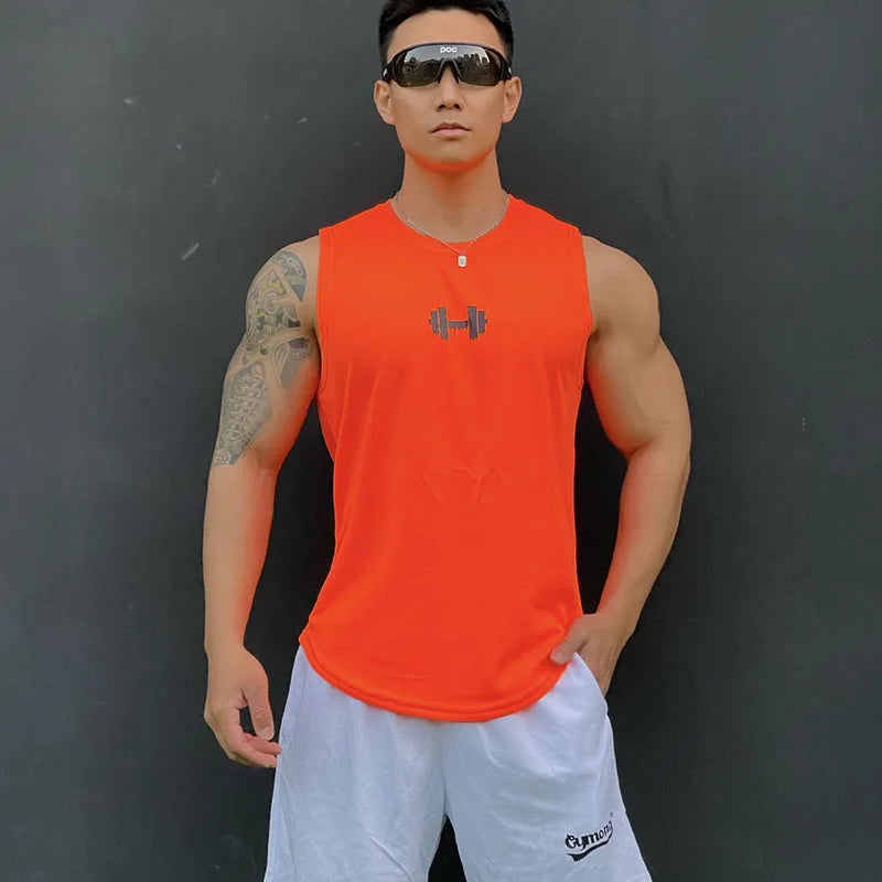 New Men's vest casual sports T-shirt