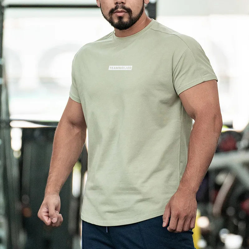 Gym Men's Summer Sports Short Sleeve T-shirt