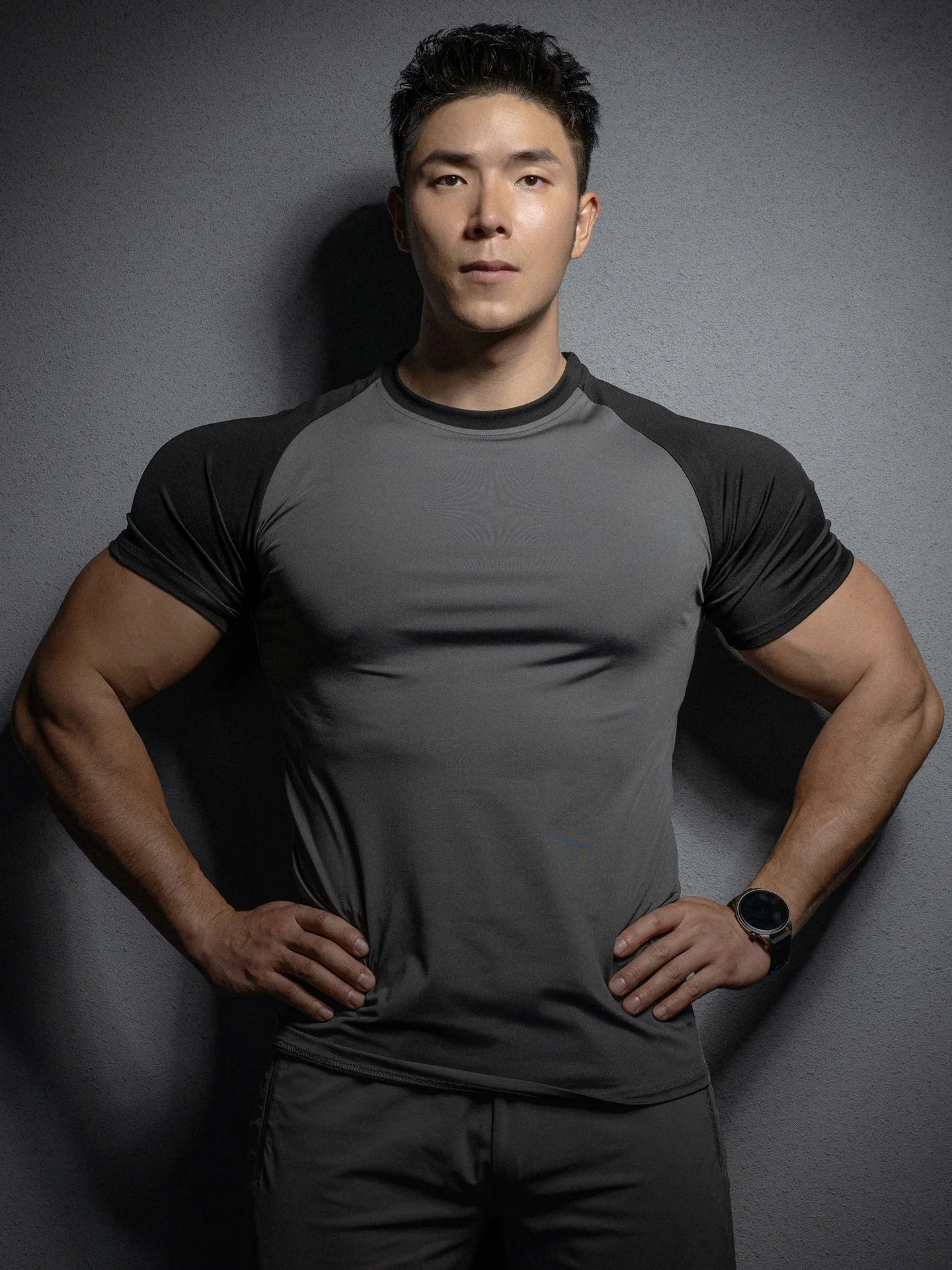 2024 New Men  Short Sleeve Fitness T Shirt