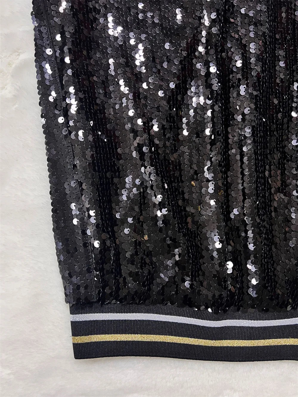 Golden Black Sequined Jacket