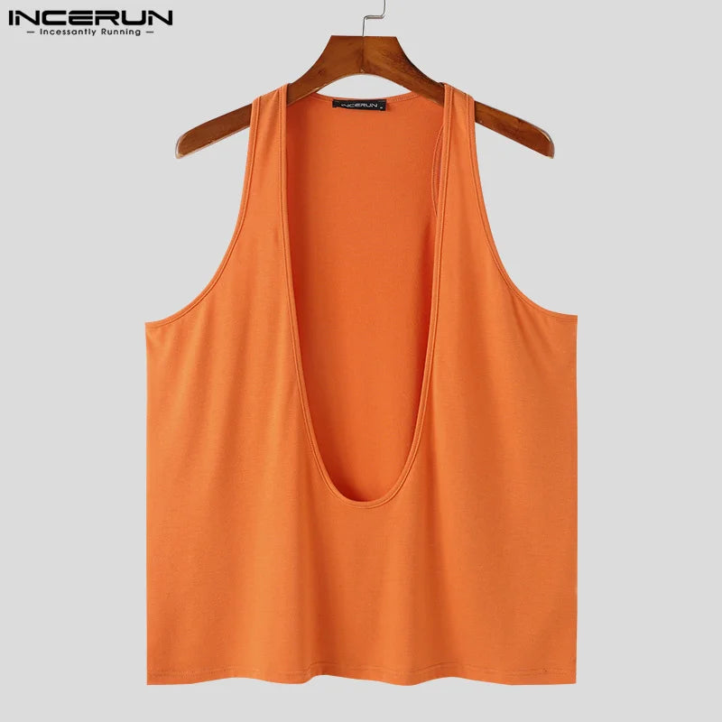 New Men's Deep V-neck Vest