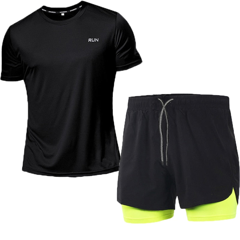 Men's Running Sets Sportswear Gym Fitness