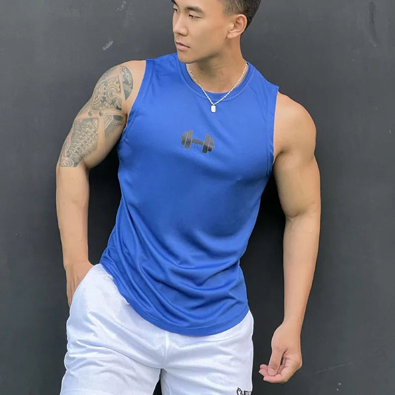 New Men's vest casual sports T-shirt