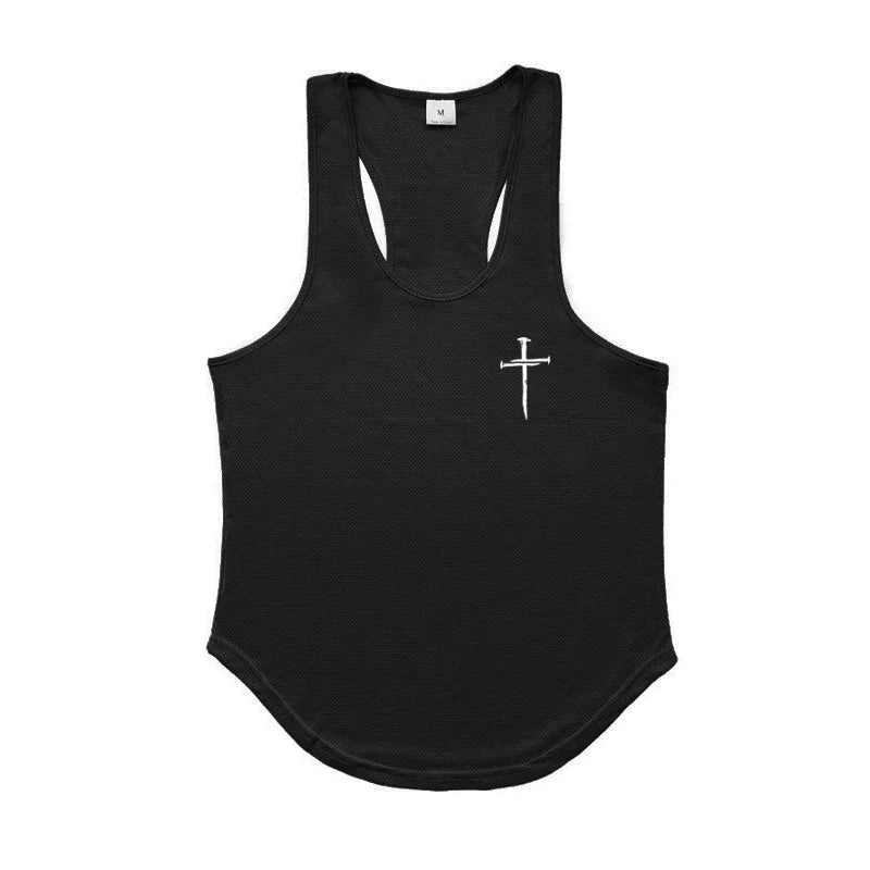 Men Bodybuilding Sleeveless Shirt